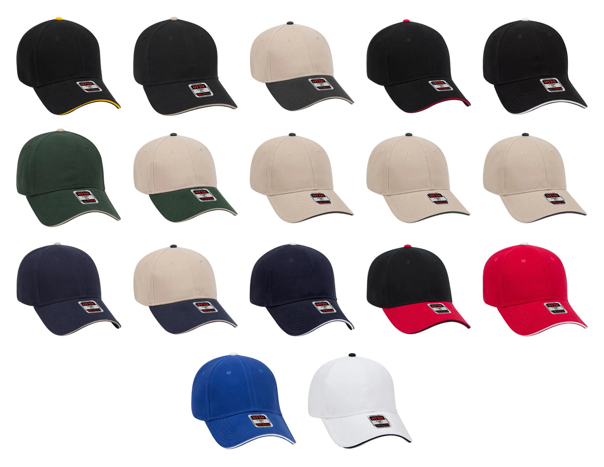 OTTO CAP® 23-255 - 6 Panel Low Profile Baseball Cap