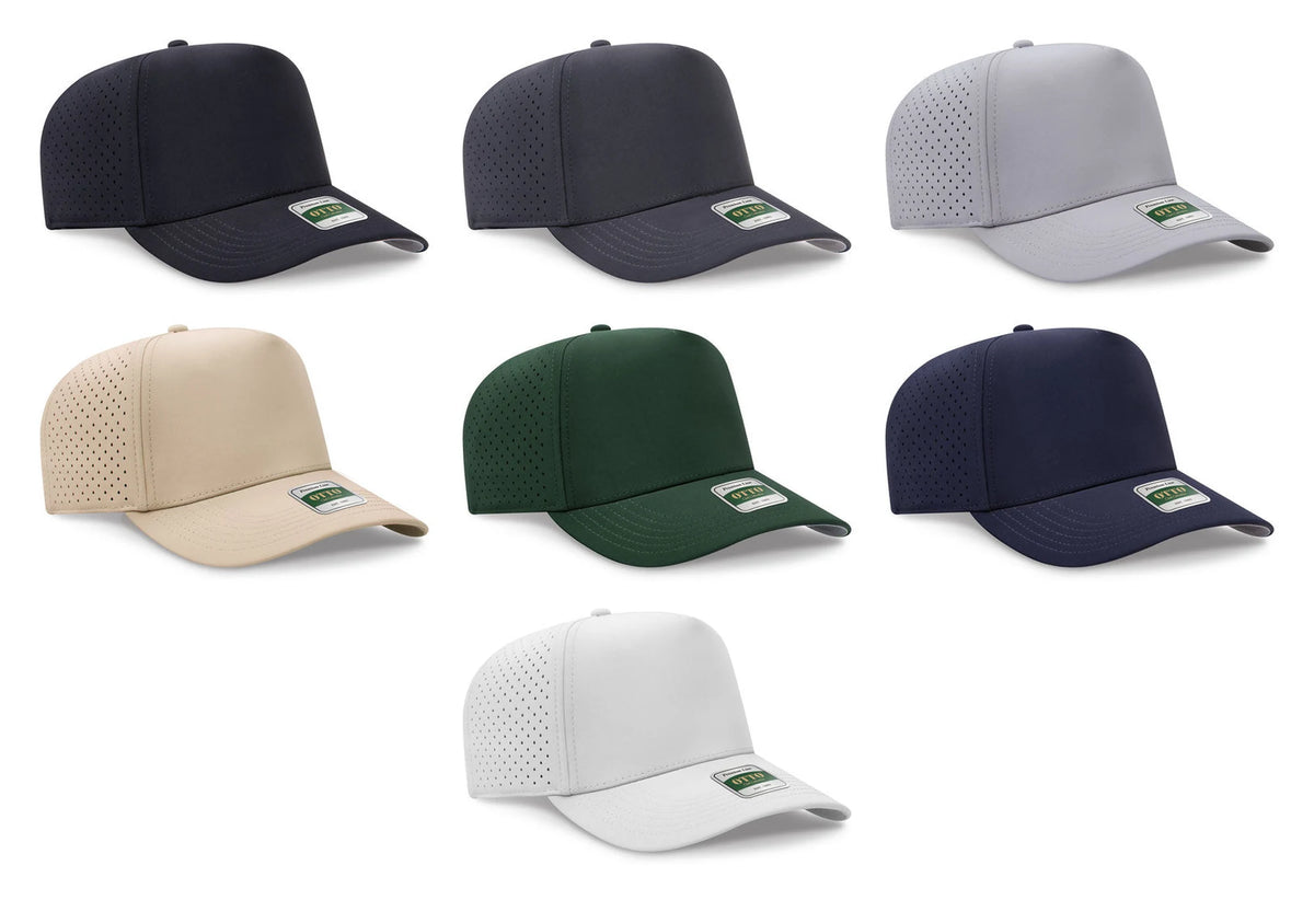 OTTO CAP® 120 - COMFY FIT® Club Collection 5 Panel Mid Profile Perforated Cap