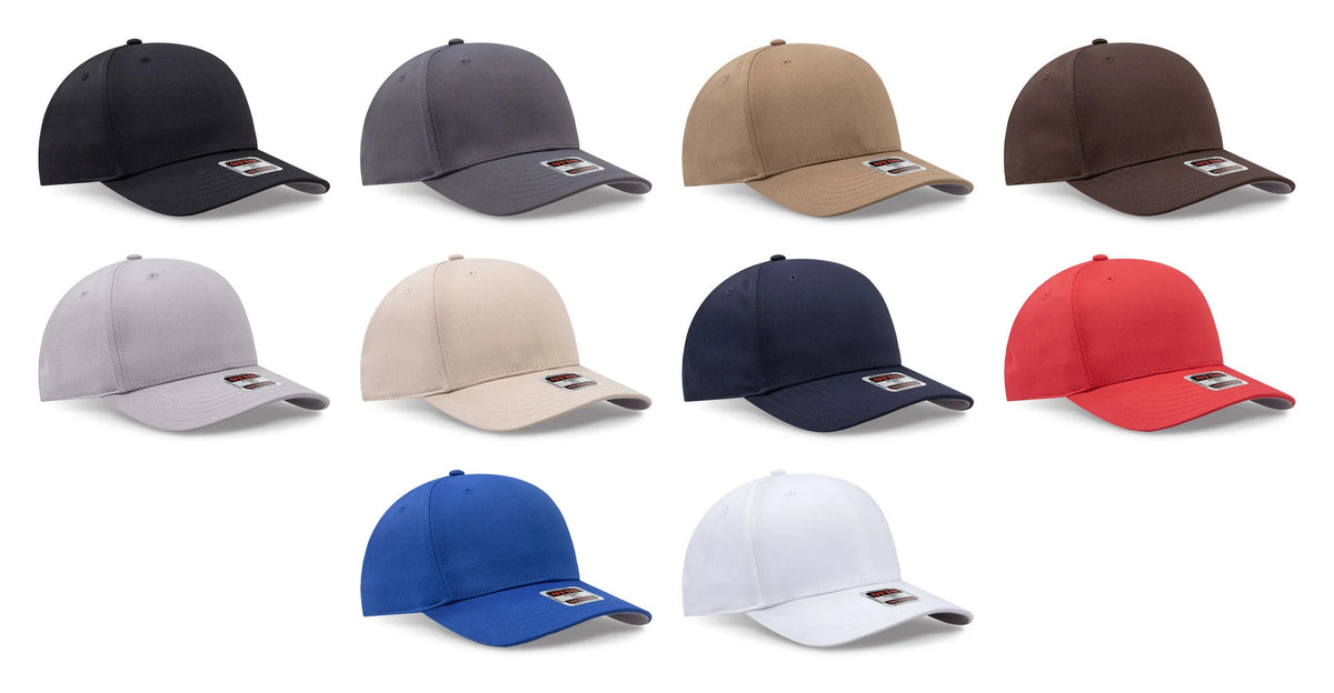 OTTO CAP® 270-1 - Seamless 6 Panel Mid Profile Baseball Cap