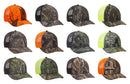 OTTO CAP® 171-1293  - Mossy Oak Camouflage 6 Panel Low Profile Mesh Back Trucker Hat