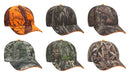 OTTO CAP® 171-1294 - Mossy Oak Camouflage Sandwich Visor 6 Panel Low Profile Baseball Cap