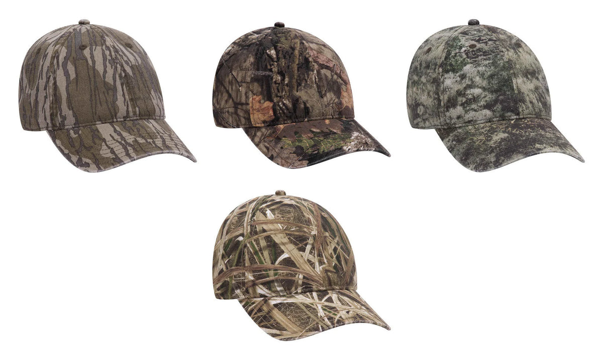 OTTO CAP® 171-1296 - Mossy Oak Camouflage 6 Panel Low Profile Dad Hat