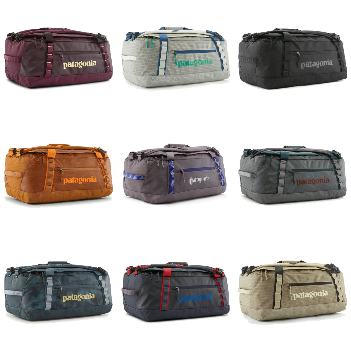Patagonia Black Hole 40L Water-Resistant Duffel Bag - all colourways