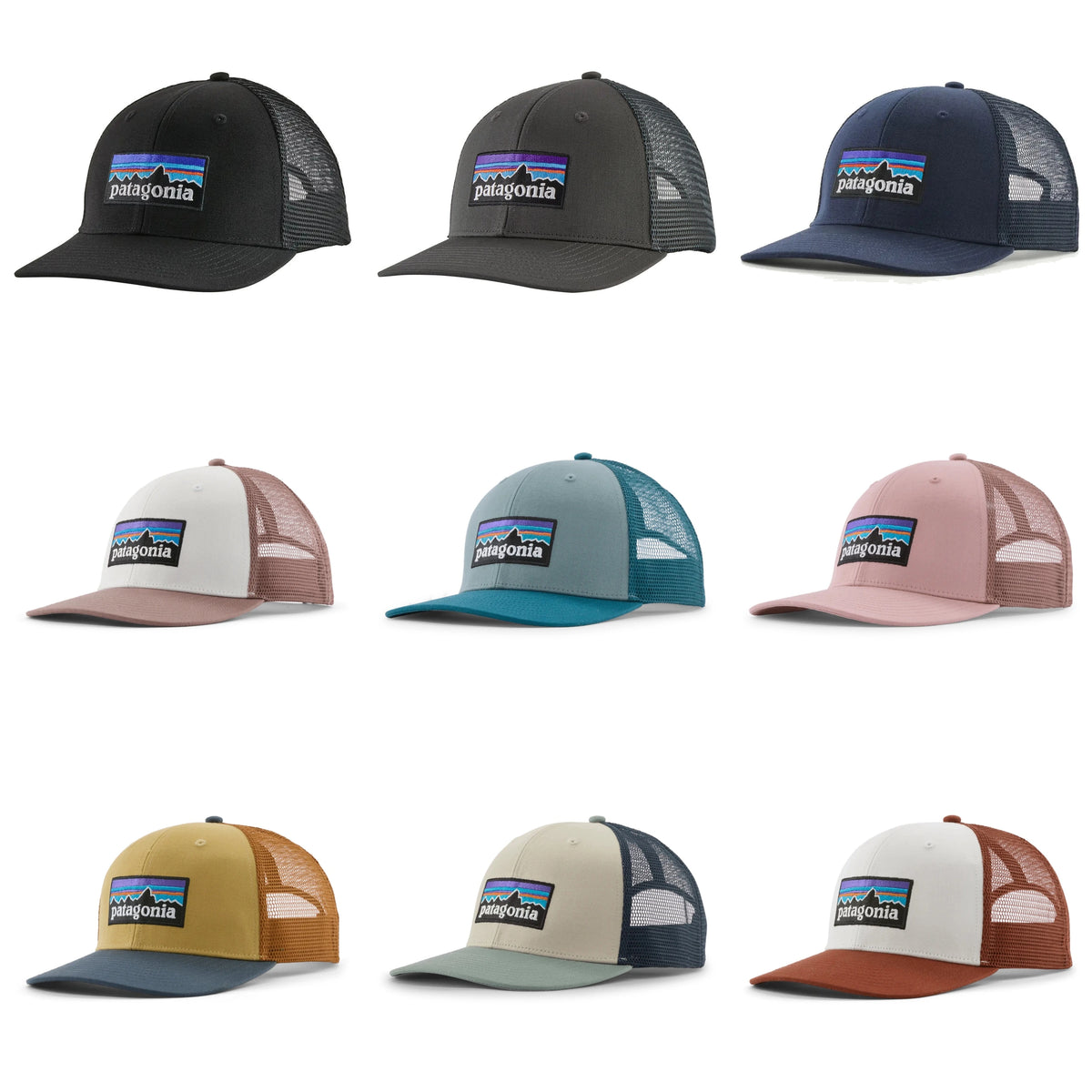 Patagonia P-6 Logo Trucker Hat - all colourways