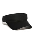 Outdoor Cap PCTV-100 Cotton Twill Visor – Pre-Curved Bill with Hook-and-Loop Closure