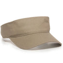 Outdoor Cap PCTV-100 Cotton Twill Visor – Pre-Curved Bill with Hook-and-Loop Closure