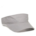 Outdoor Cap PCTV-100 Cotton Twill Visor – Pre-Curved Bill with Hook-and-Loop Closure