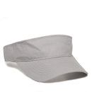 Outdoor Cap PCTV-100 Cotton Twill Visor – Pre-Curved Bill with Hook-and-Loop Closure