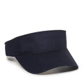 Outdoor Cap PCTV-100 Cotton Twill Visor – Pre-Curved Bill with Hook-and-Loop Closure