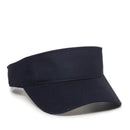 Outdoor Cap PCTV-100 Cotton Twill Visor – Pre-Curved Bill with Hook-and-Loop Closure