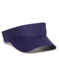 Outdoor Cap PCTV-100 Cotton Twill Visor – Pre-Curved Bill with Hook-and-Loop Closure
