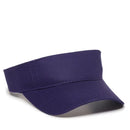 Outdoor Cap PCTV-100 Cotton Twill Visor – Pre-Curved Bill with Hook-and-Loop Closure