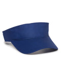 Outdoor Cap PCTV-100 Cotton Twill Visor – Pre-Curved Bill with Hook-and-Loop Closure