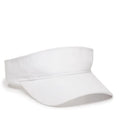 Outdoor Cap PCTV-100 Cotton Twill Visor – Pre-Curved Bill with Hook-and-Loop Closure