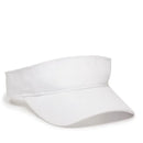 Outdoor Cap PCTV-100 Cotton Twill Visor – Pre-Curved Bill with Hook-and-Loop Closure