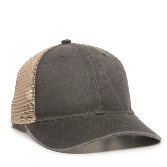 Outdoor Cap PNY100M Ladies’ Ponytail Mesh Back Hat – Structured Cotton Twill Front, Pre-Curved Visor & Adjustable Closure