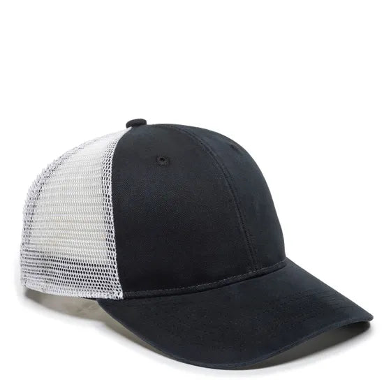 Outdoor Cap PNY100M Ladies’ Ponytail Mesh Back Hat – Structured Cotton Twill Front, Pre-Curved Visor & Adjustable Closure