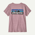 Patagonia P-6 Logo Responsibili-Tee Women's Recycled Cotton Blend Crewneck T-Shirt - QUIET VIOLET