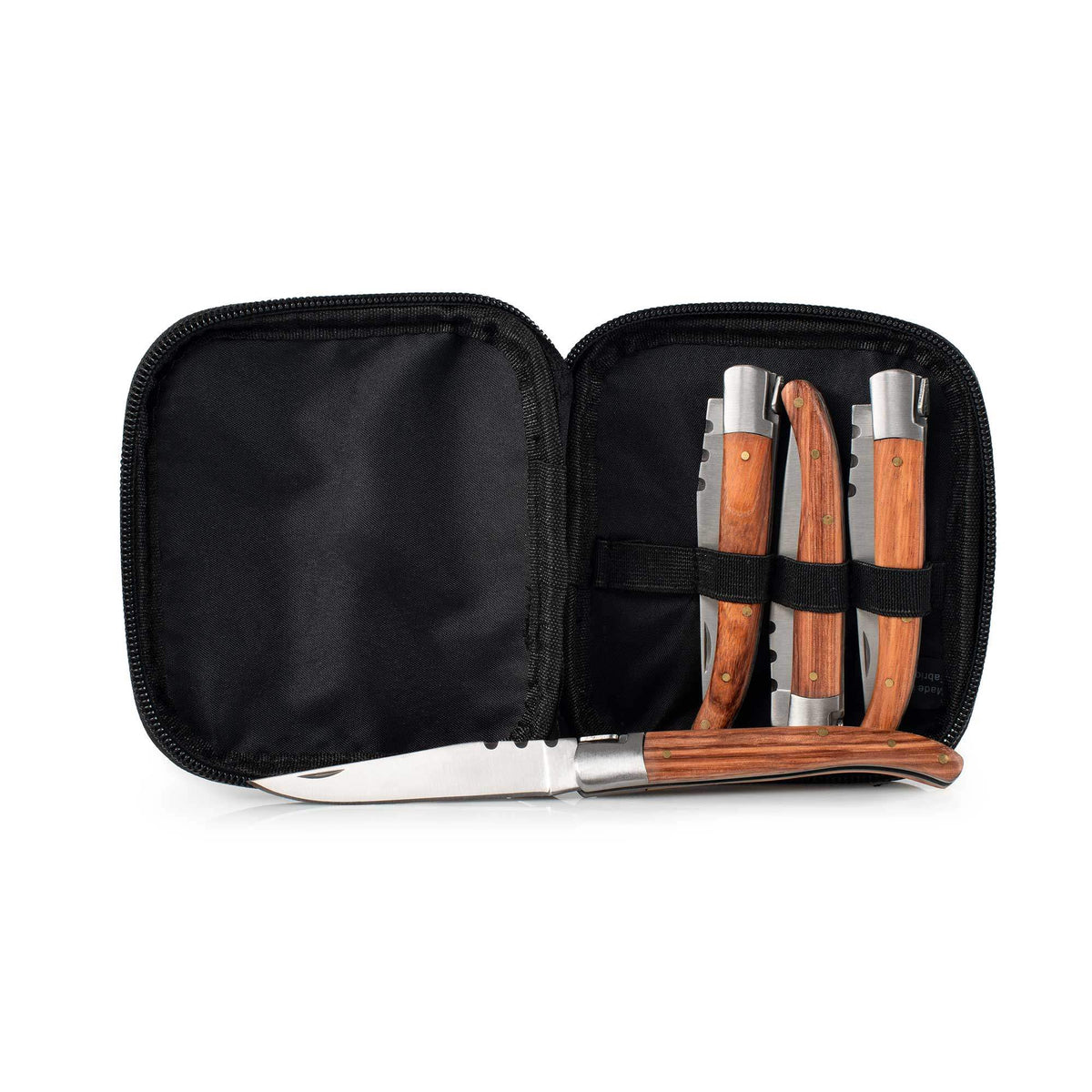 GSI Outdoors Rakau Folding Steak Knife Set – Durable, Razor-Sharp Stainless Steel Knives for Camping & Outdoor Dining