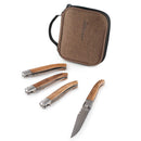 GSI Outdoors Rakau Folding Steak Knife Set – Durable, Razor-Sharp Stainless Steel Knives for Camping & Outdoor Dining