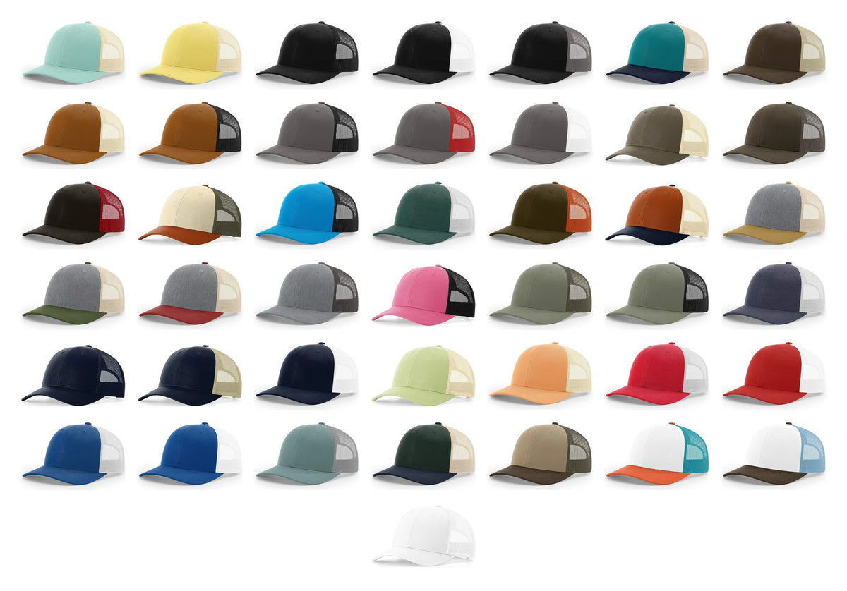 Richardson 115 Trucker Hat Low Profile Snapback 6 Panel Hat
