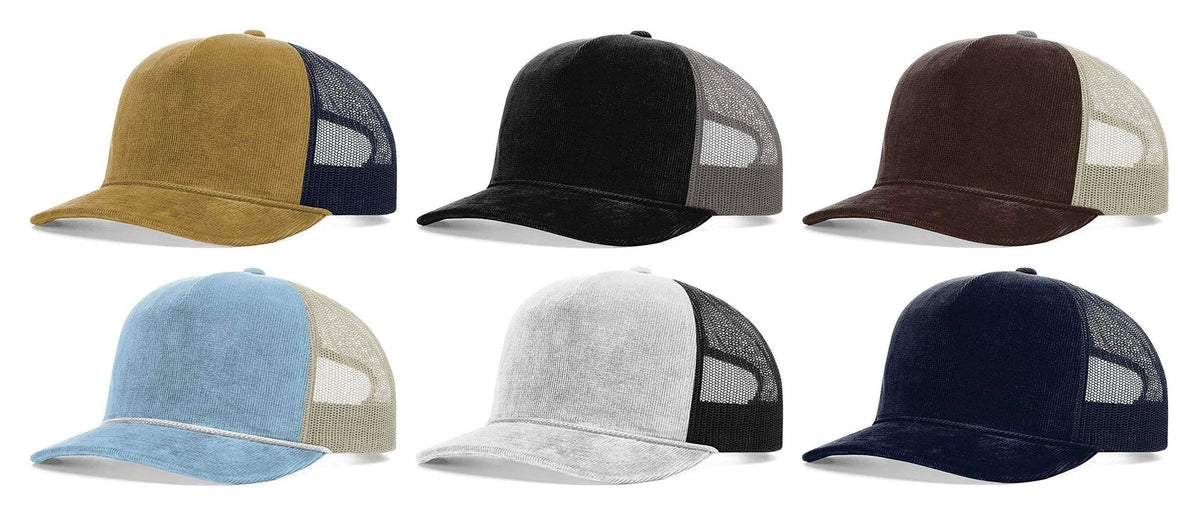 Richardson 930 Troutdale Corduroy Trucker Cap Adjustable Snapback