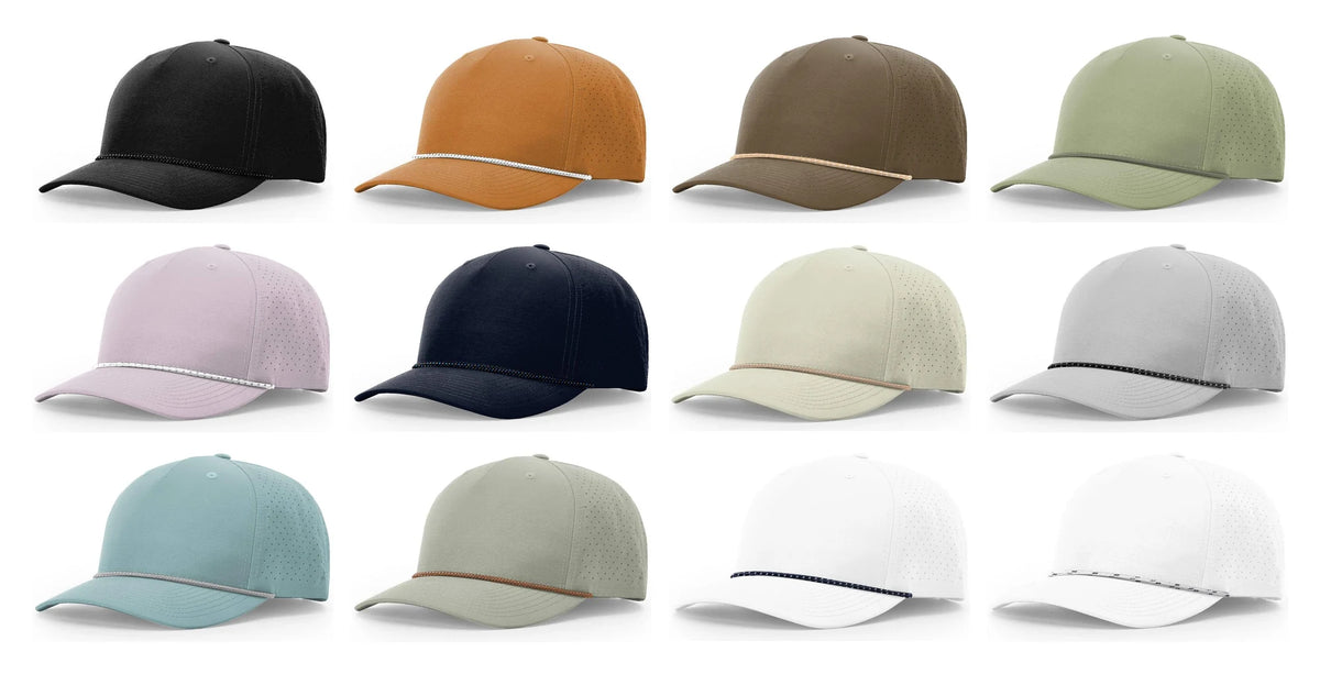 Richardson 355 Laser Perfed Performance Snapback Rope Cap Hat