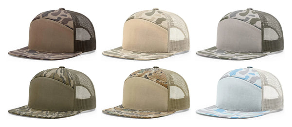 C.P. Company camo cap キャップ Richardson 168P Camo 7-Panel Snapback Trucker Hat - Seven-Panel