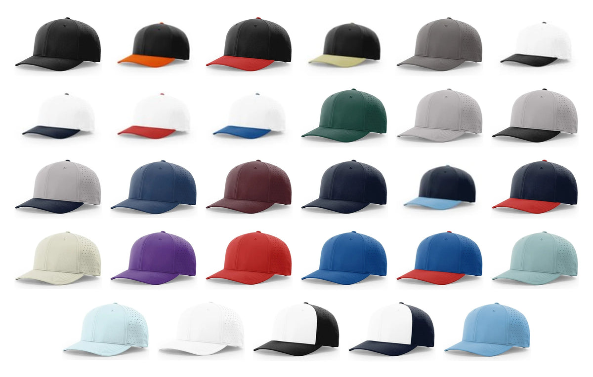 Richardson 632 Laser-Perf R-Flex Snapback Hat – Performance 6-Panel Stretch-Fit Cap