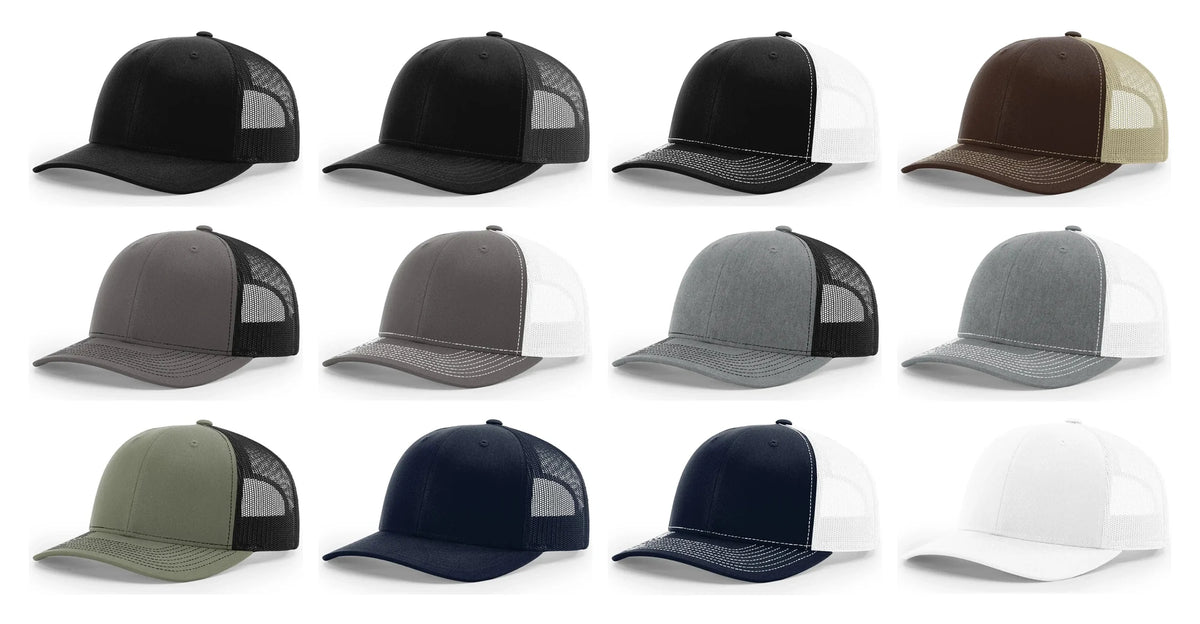 Richardson 112+ Hat R-Flex Adjustable Snapback Cap - all 12 colors