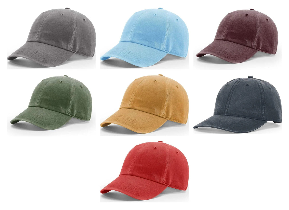 Richardson 324 Pigment-Dyed Washed Canvas Dad Hat – Unstructured Adjustable Cap