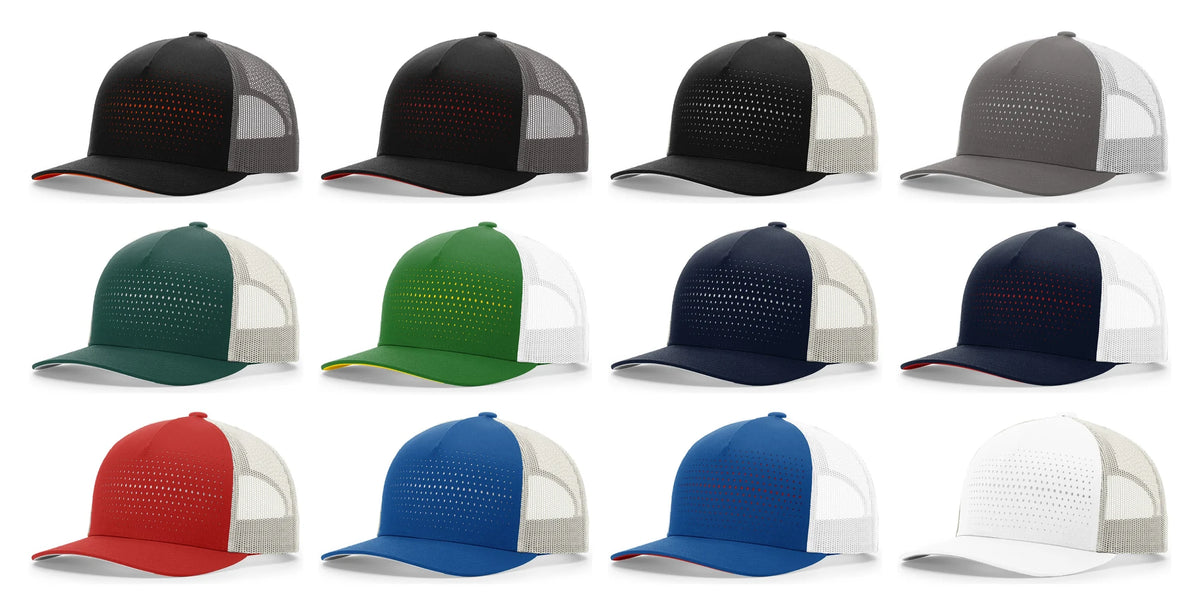 Richardson 163 Laser Cut 5 Panel Trucker Snapback OSFM