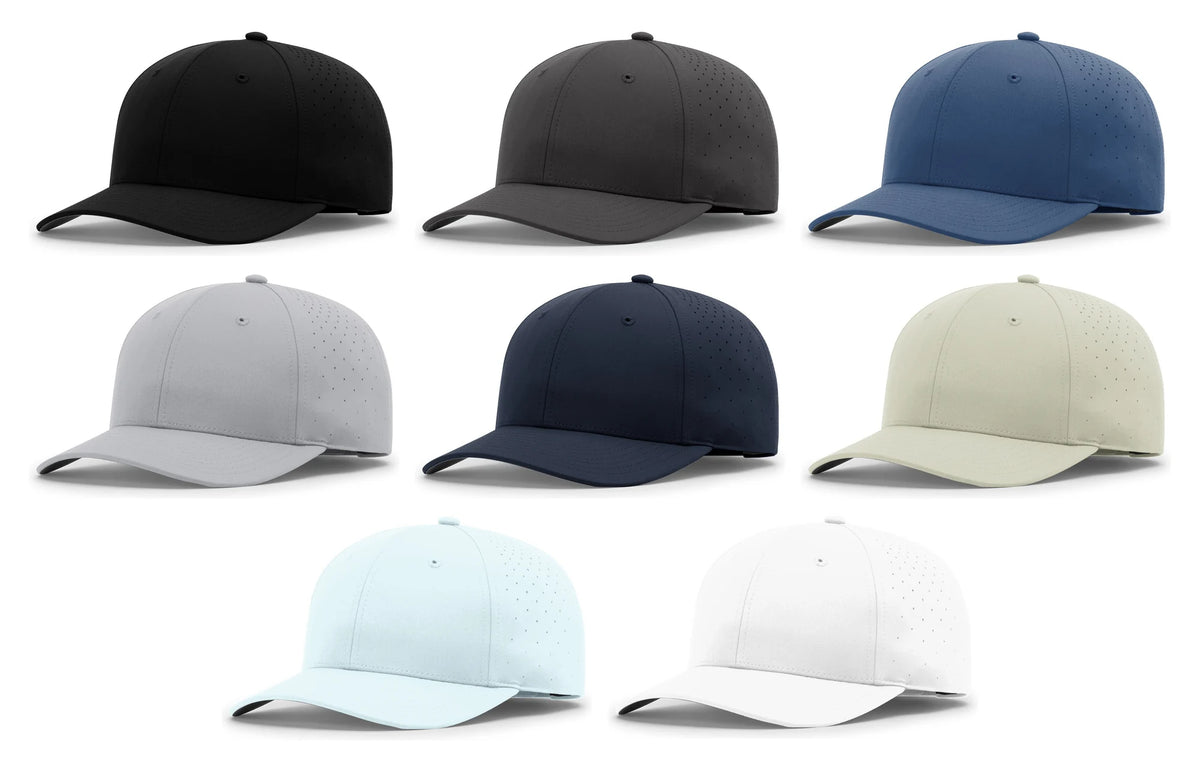 Richardson 228 Low Pro Performance Hat – Laser-Perforated Stretch-Fit Cap OSFM