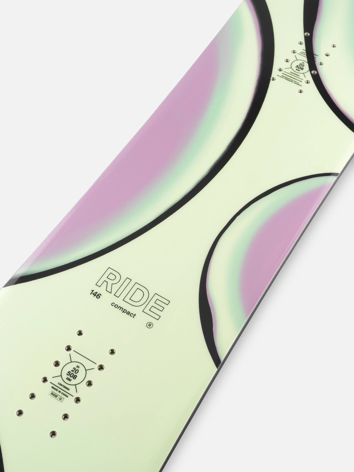 Ride Compact Snowboard 2027 topsheet detail