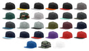 Richardson 510 Flatbill Snapback Cap Wool Blend Hat Hi-Profile Adjustable Snapback
