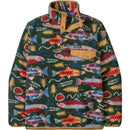 Patagonia Lightweight Synchilla Snap-T Fleece Pullover - Men's - SALMON ENERGY: OLD GROWTH GREEN