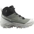 Salomon Crosstrak Waterproof women's winter boot in AGAVE GREEN / BLACK / CANARY GREEN