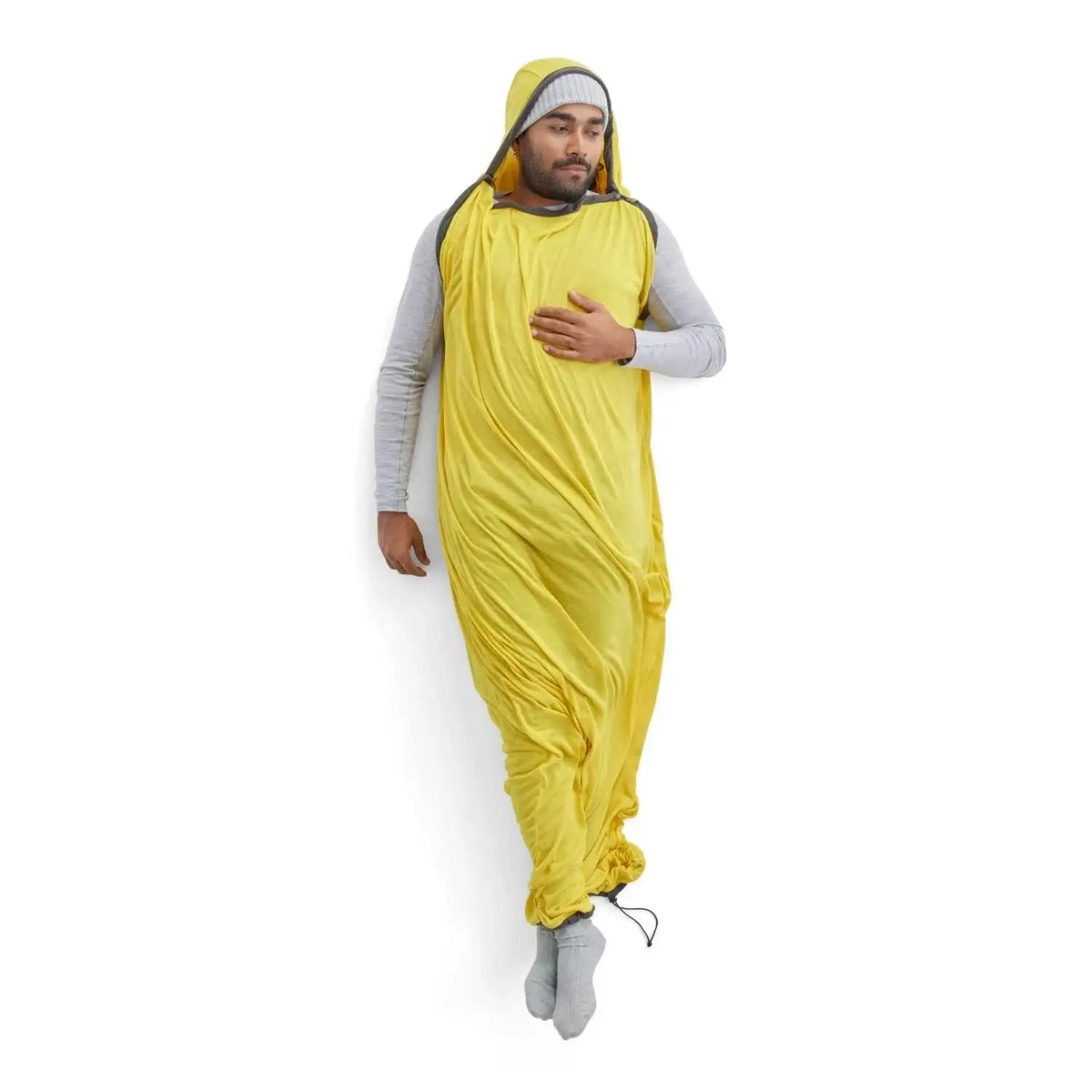 Sea to Summit Reactor Sleeping Bag Liner – Mummy with Drawcord (Standard) – Sulphur Yellow