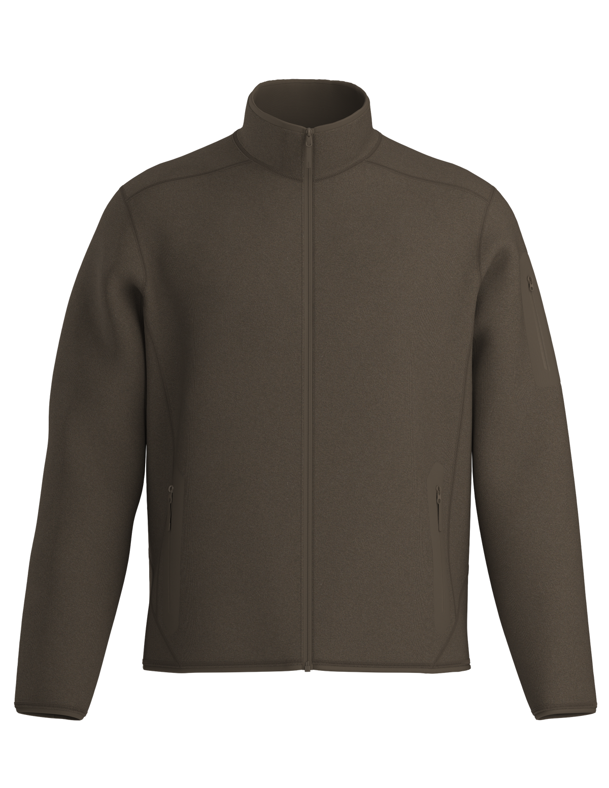 Arc'teryx Covert Cardigan Men's Recycled Fleece Jacket - MONGOOSE HEATHER