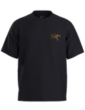 Arc'teryx Kragg Cotton Logo Short Sleeve - Men's - 24K BLACK