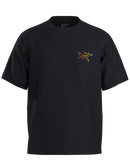 Arc'teryx Kragg Cotton Logo Short Sleeve - Men's - 24K BLACK