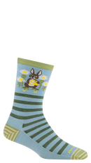 Darn Tough 6037 Animal Haus Crew Lightweight Socks - Women's - Bunny Blue