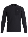 Arc'teryx Rho LT Crew Neck - Men's - BLACK