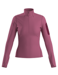 Arc'teryx Rho Zip Neck - Women's - LT RENE / RENE / ROCKET
