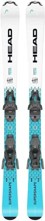Head Supershape Team Junior Skis with Easy JRS 7.5 GW Bindings – Kids’ All-Mountain