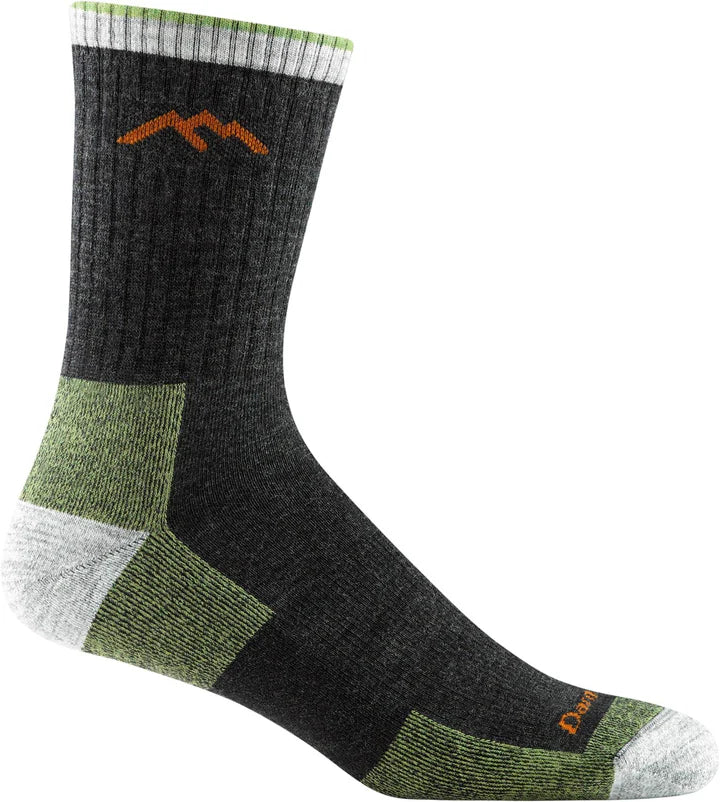 Darn Tough 1466 Hiker Micro Crew Midweight Socks - Men's - Durable Merino Wool, Moisture-Wicking, Arch Support for Thru-Hiking