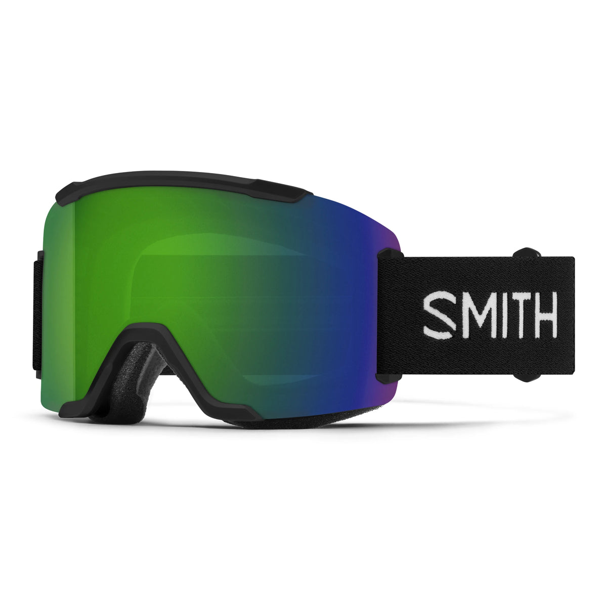 Smith Squad Snow Goggles - Black | ChromaPop Sun Green Mirror