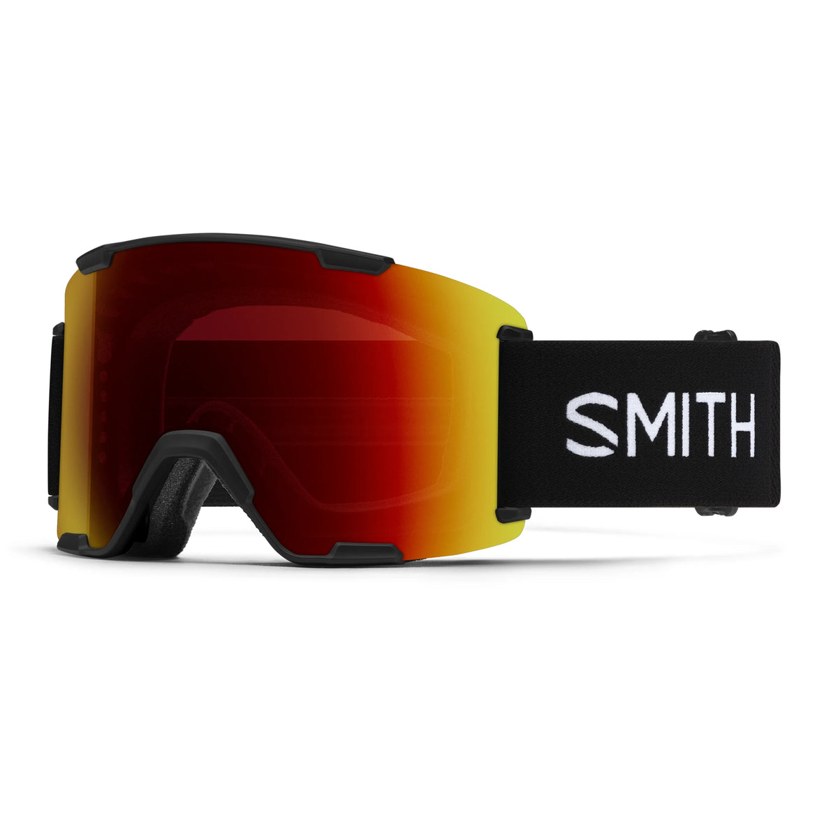 Smith Stash XL Snow Goggles - Black | ChromaPop Sun Red Mirror