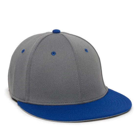 Outdoor Cap TGS1930X Pro Mid Crown Flat Bill Cap – Structured Polyester with Bamboo Charcoal, ProFlex Fit & Q3 Wicking Sweatband