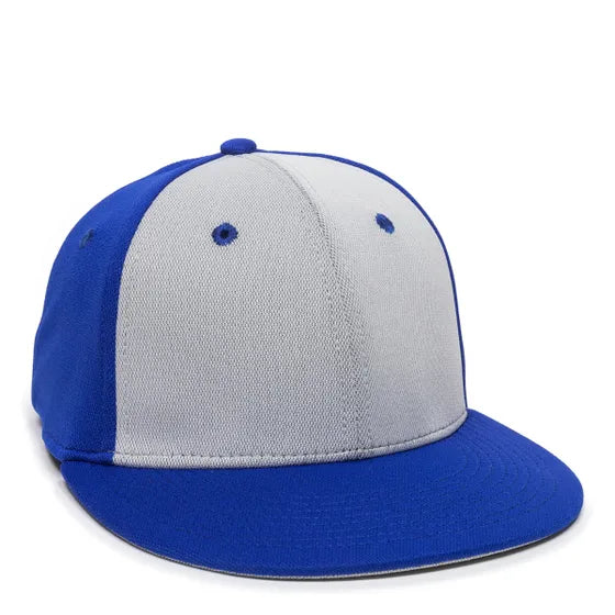 Outdoor Cap TGS1930X Pro Mid Crown Flat Bill Cap – Structured Polyester with Bamboo Charcoal, ProFlex Fit & Q3 Wicking Sweatband